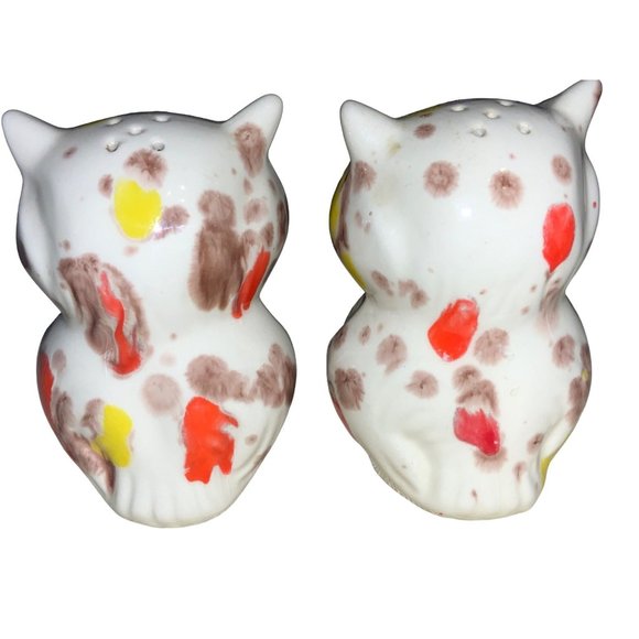 Owl Salt and Pepper Shaker Set- Colorful - Picture 8 of 16